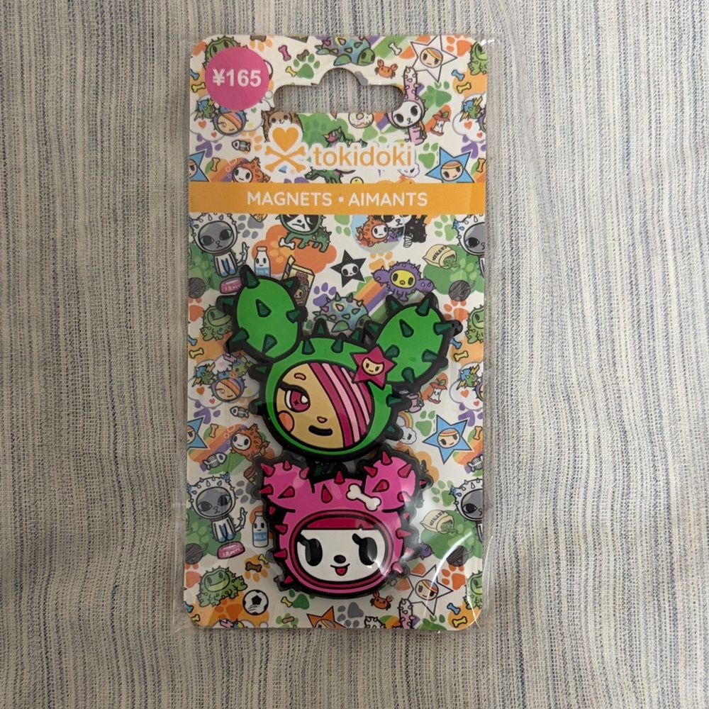 tokidoki Green and Pink Character Magnets
